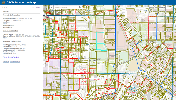 fulton county assessor gis map Atlanta Department Of City Planning Gis Interactive Maps fulton county assessor gis map