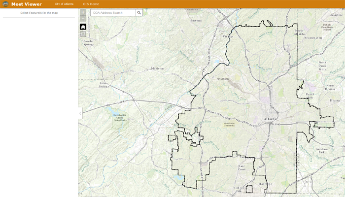 City Of Atlanta Map Boundary Atlanta Department of City Planning GIS   Interactive Maps